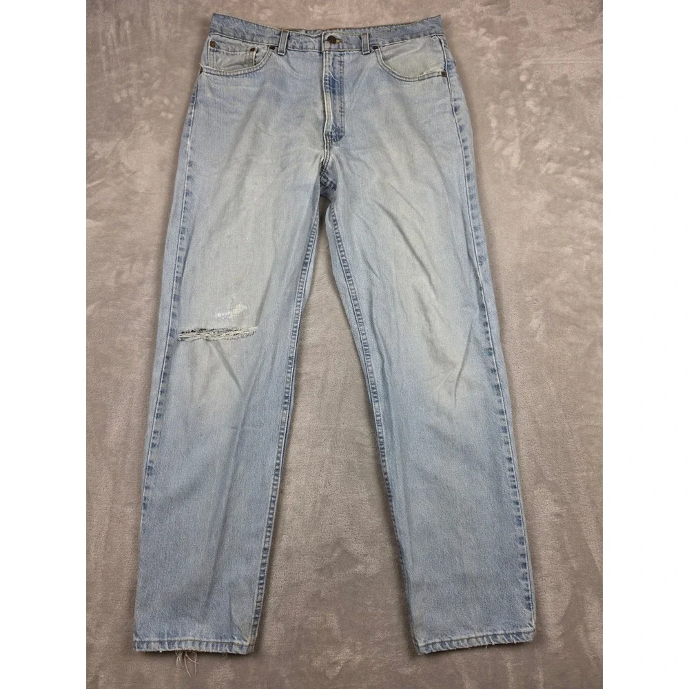 Vintage Levi's 550 Relaxed Jeans Mens 36x32 Fit 34x32 Distressed Made in USA 90s